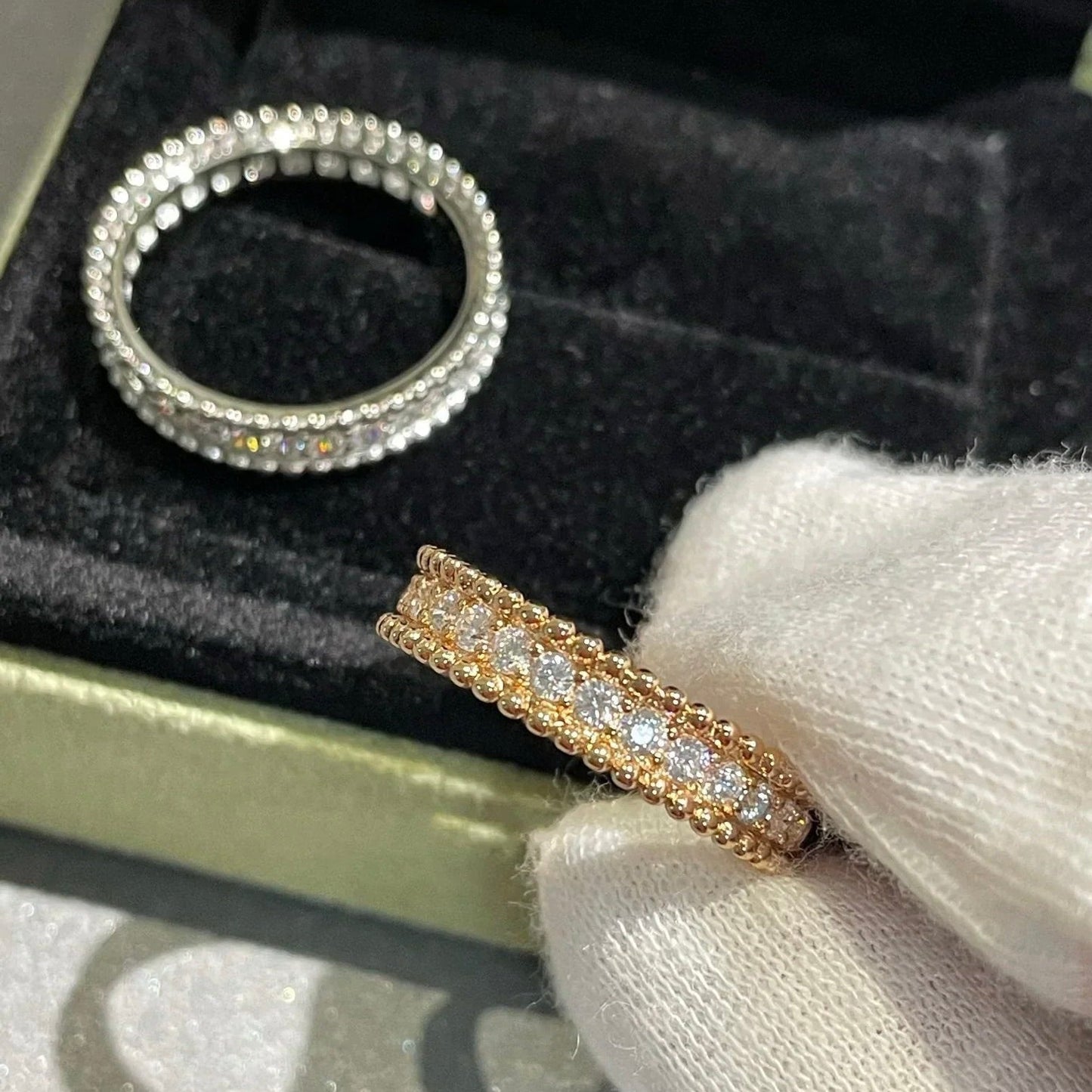 [Glow Muse]PERLEE DIAMOND ROSE GOLD RING