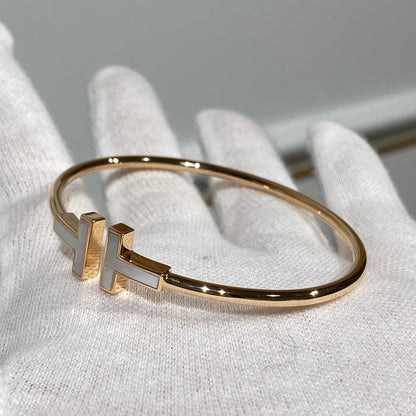[Glow Muse ]T BRACELET 1.8MM MOP PINK GOLD