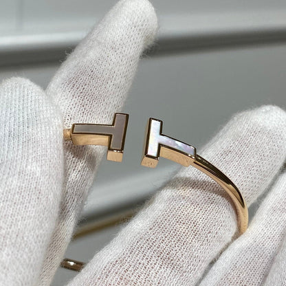 [Glow Muse ]T BRACELET 1.8MM MOP PINK GOLD