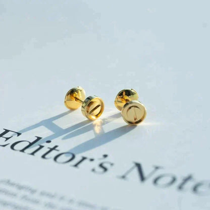 [Glow Muse]LOVE EARRINGS GOLD 10MM