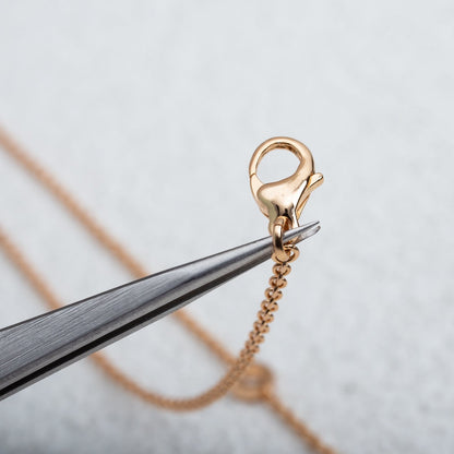 [Glow Muse]PARENTESI NECKLACE PINK GOLD