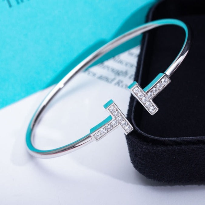 [Glow Muse ]T BRACELET 1.8MM DIAMOND SILVER