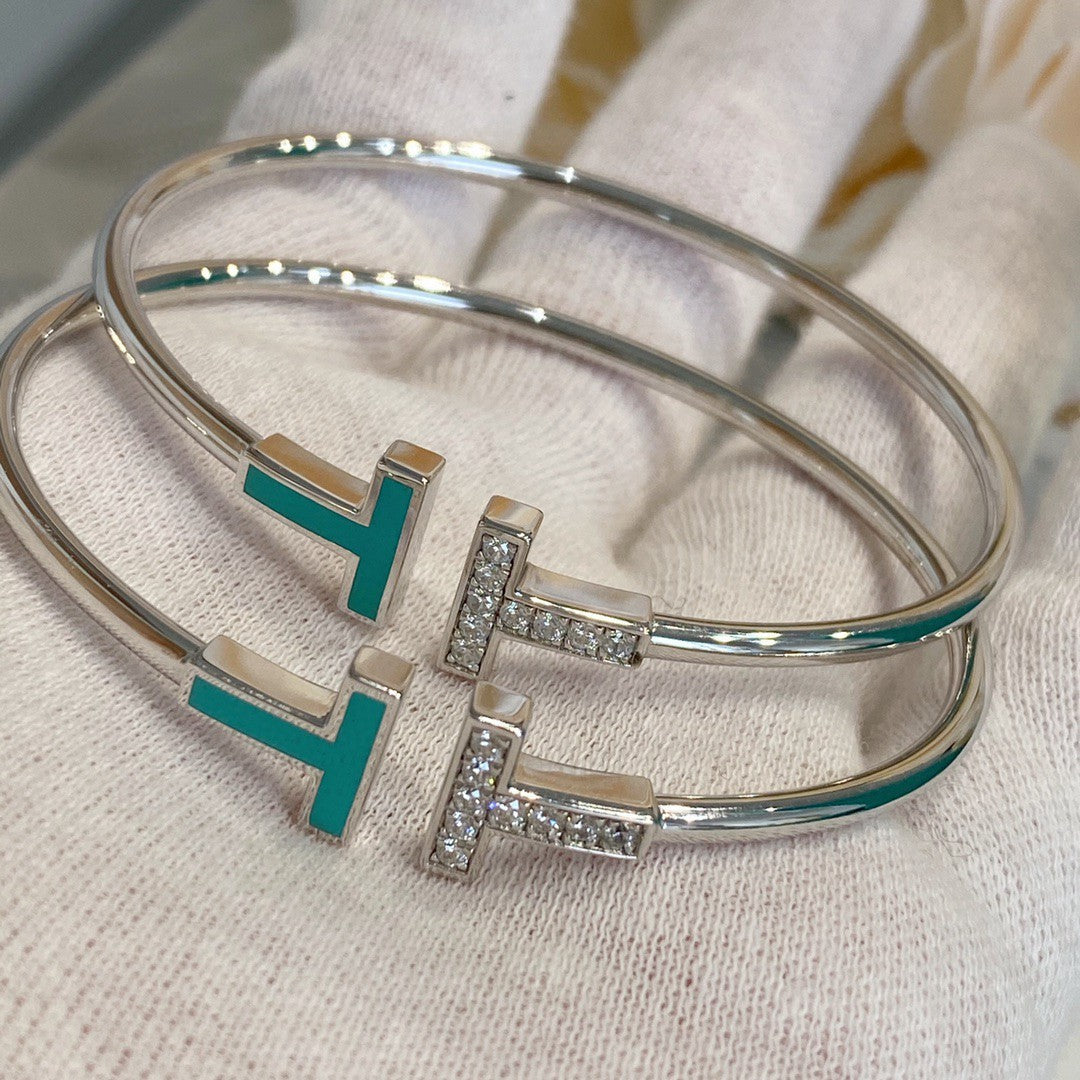 [Glow Muse ]T BRACELET 1.8MM TURQUOISE DIAMOND