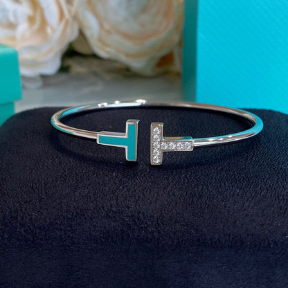 [Glow Muse ]T BRACELET 1.8MM TURQUOISE DIAMOND