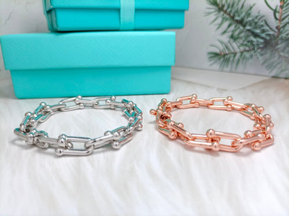 [Glow Muse ]HARDWEAR BRACELET PINK GOLD AND SILVER
