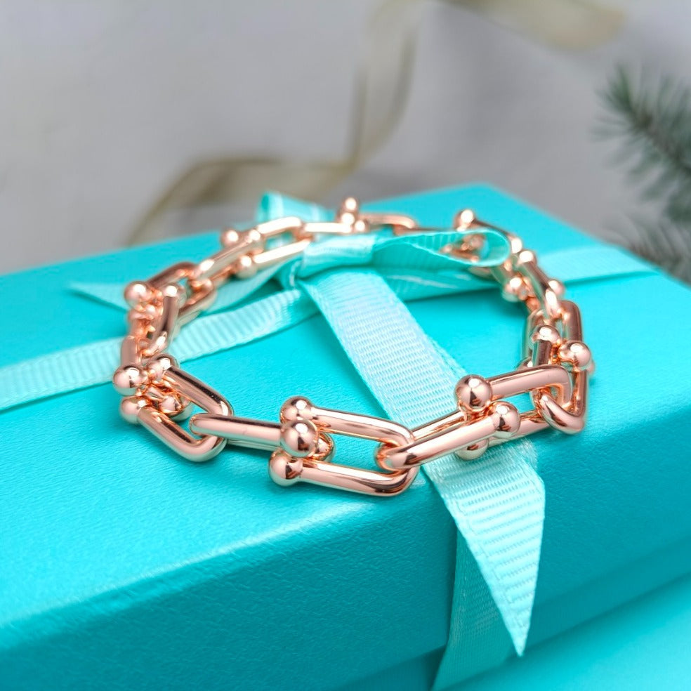 [Glow Muse ]HARDWEAR BRACELET PINK GOLD AND SILVER