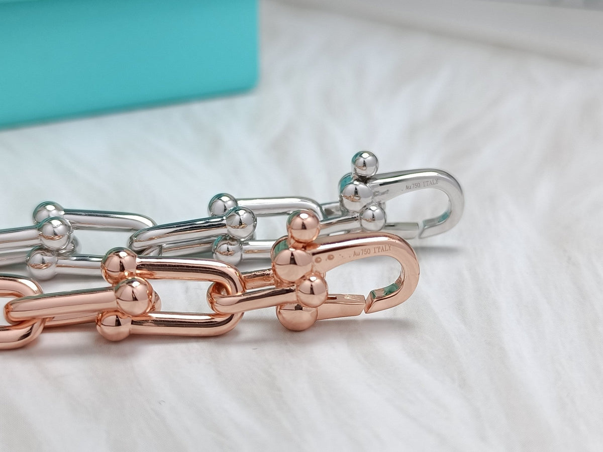[Glow Muse ]HARDWEAR BRACELET PINK GOLD AND SILVER