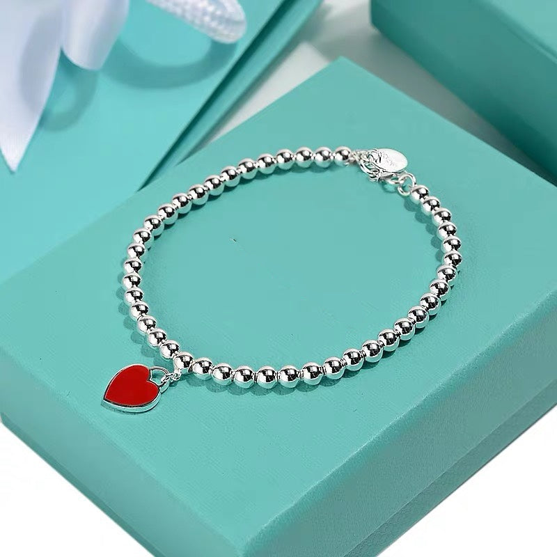 [Glow Muse ]MINI HEART BRACELET SILVER