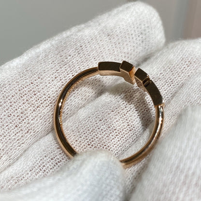 [Glow Muse ] WIRE RING DIAMOND PINK GOLD