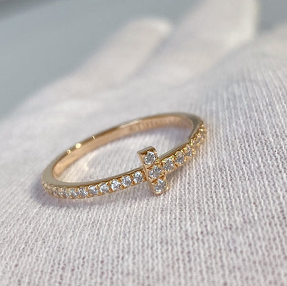 [Glow Muse ]T RING DIAMOND PINK GOLD