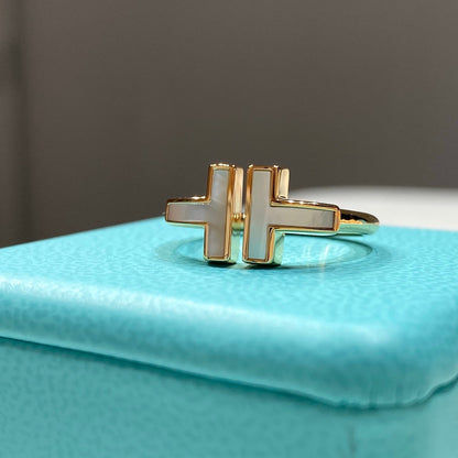 [Glow Muse ] WIRE MOP RING PINK GOLD