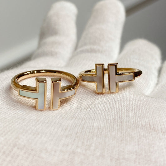 [Glow Muse ] WIRE MOP RING PINK GOLD