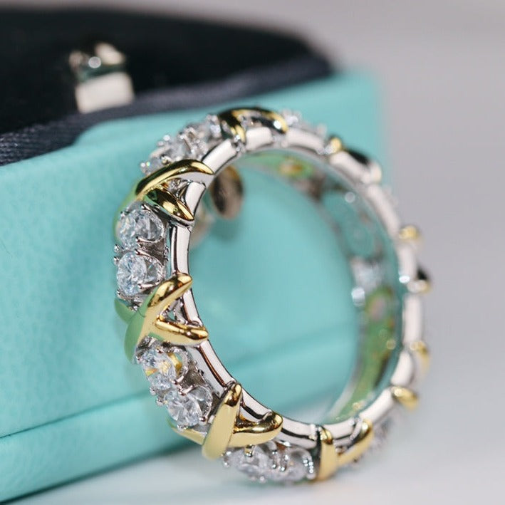 [Glow Muse ]SIXTEEN STONE RING GOLD