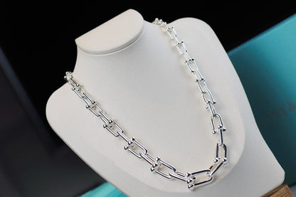 [Glow Muse ]HARDWEAR LINK SILVER NECKLACE