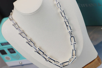 [Glow Muse ]HARDWEAR LINK SILVER NECKLACE