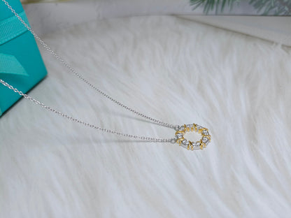 [Glow Muse ]SIXTEEN STONE NECKLACE GOLD