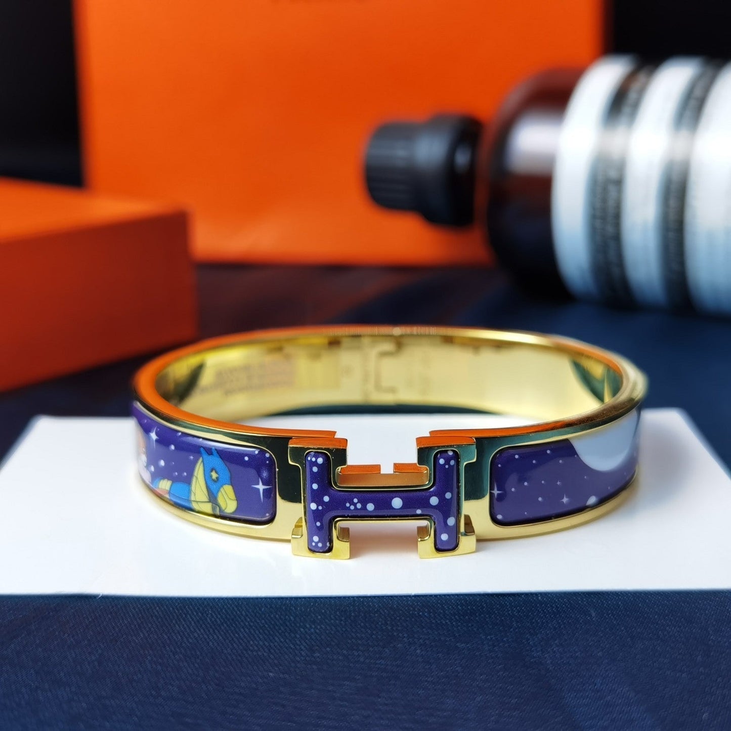 [Glow Muse]H STAR AND MOON BRACELET 12MM