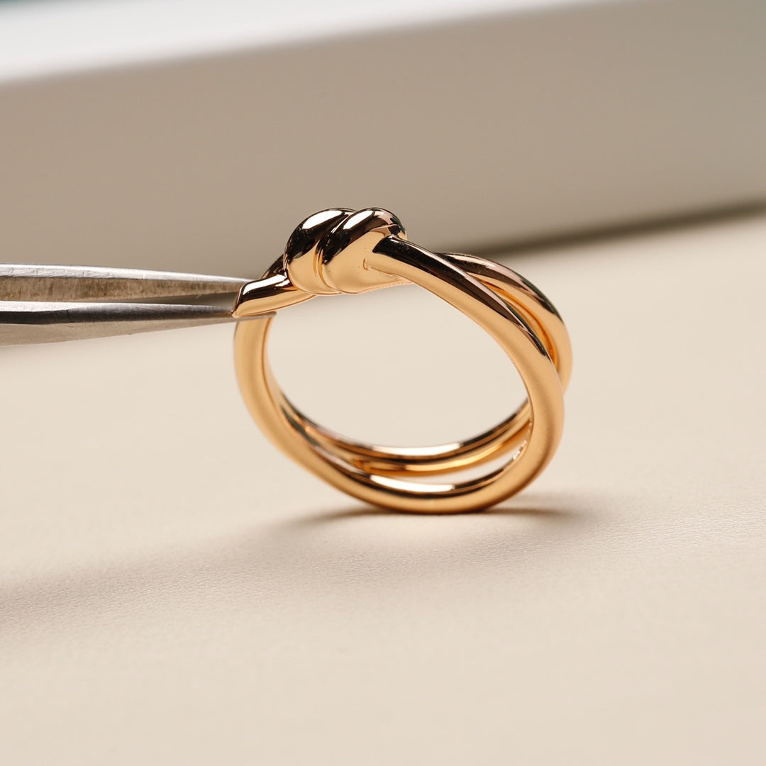 [Glow Muse ]KNOT RING PINK GOLD