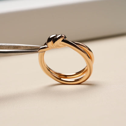 [Glow Muse ]KNOT RING PINK GOLD