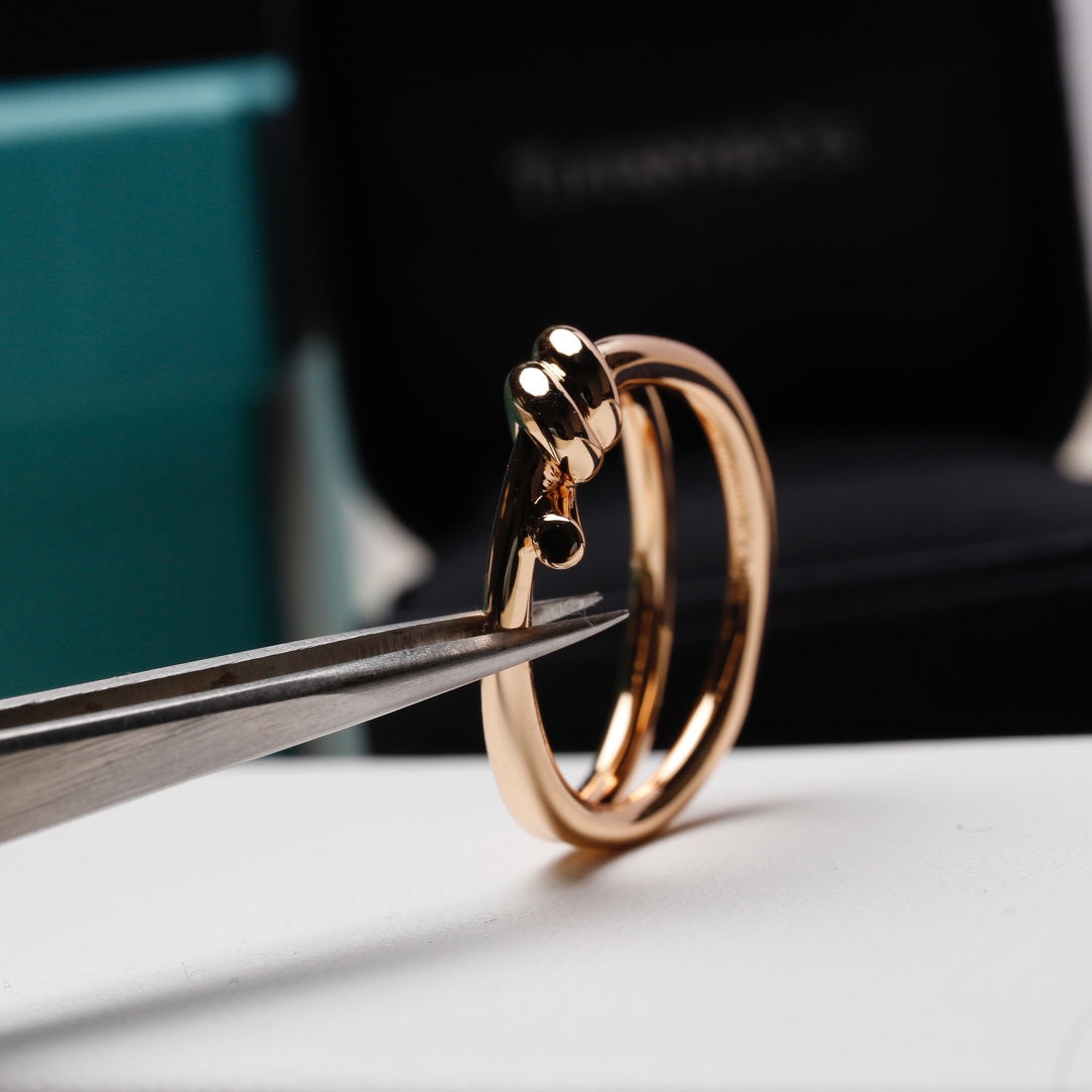 [Glow Muse ]KNOT RING PINK GOLD
