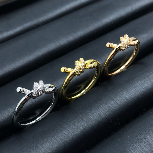 [Glow Muse ]KNOT RING 1.2MM DIAMOND