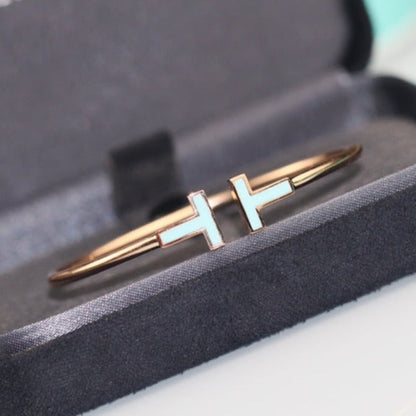 [Glow Muse ]T BRACELET 1.8MM TURQUOISE PINK GOLD