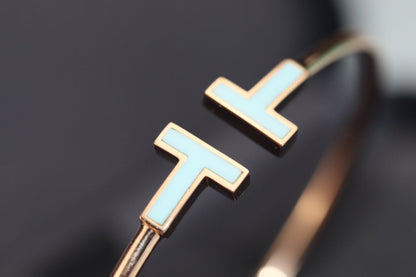 [Glow Muse ]T BRACELET 1.8MM TURQUOISE PINK GOLD