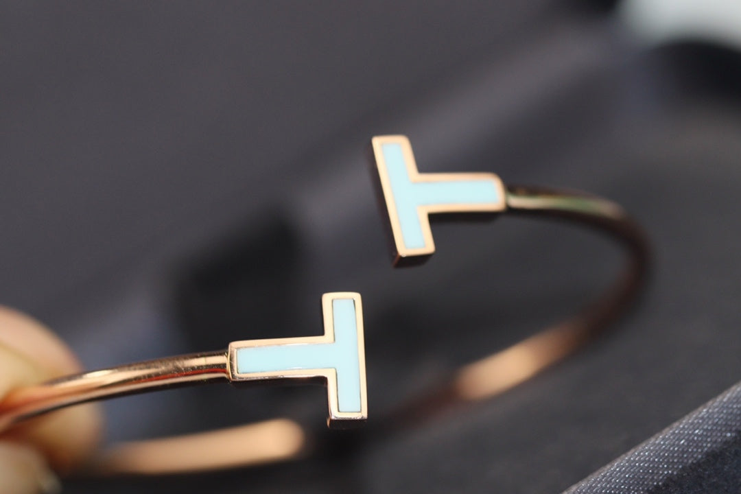 [Glow Muse ]T BRACELET 1.8MM TURQUOISE PINK GOLD