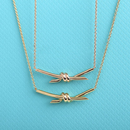 [Glow Muse ]KNOT NECKLACE GOLD