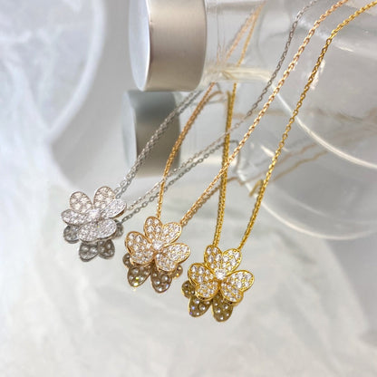 [Glow Muse]FLOWER DIAMOND NECKLACE