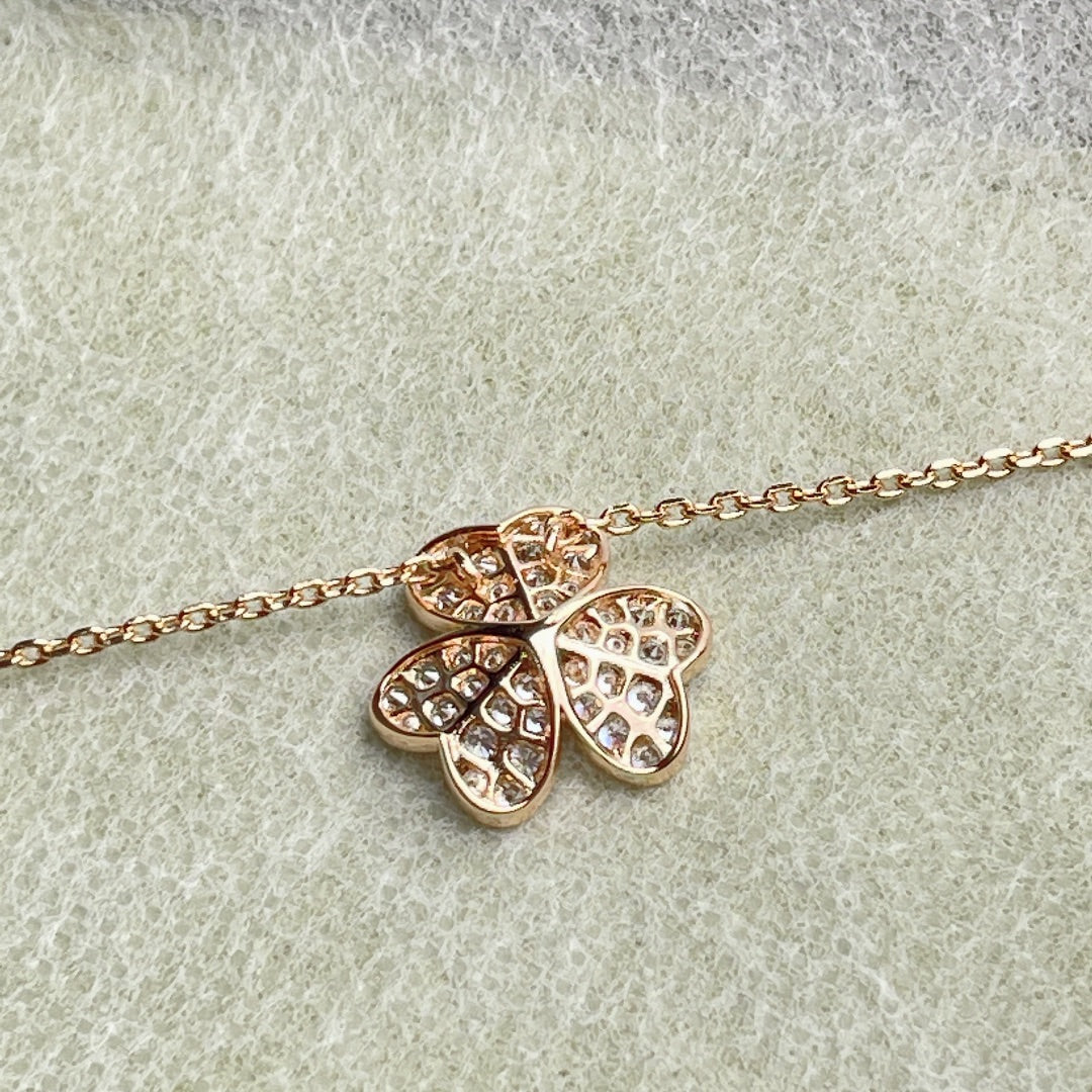 [Glow Muse]FLOWER DIAMOND NECKLACE