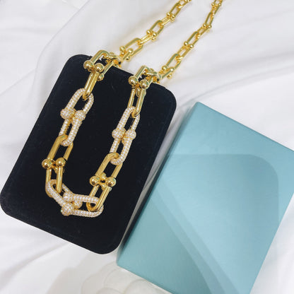 [Glow Muse ]HARDWEAR NECKLACE DIAMOND PAVED