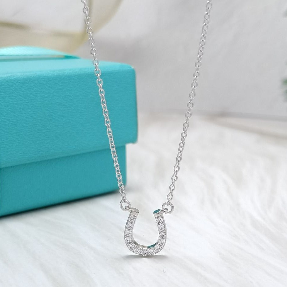 [Glow Muse ]U DIAMONDS PEDANT NECKLACE