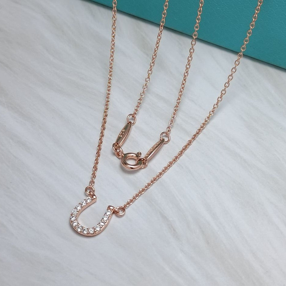 [Glow Muse ]U DIAMONDS PEDANT NECKLACE