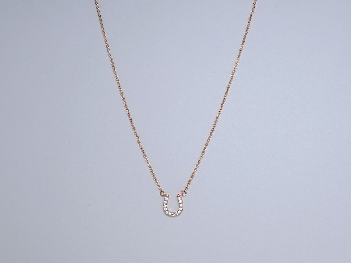 [Glow Muse ]U DIAMONDS PEDANT NECKLACE