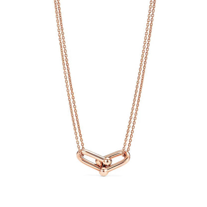 [Glow Muse ]HARDWEAR GOLD DOUBLE LINK NECKLACE