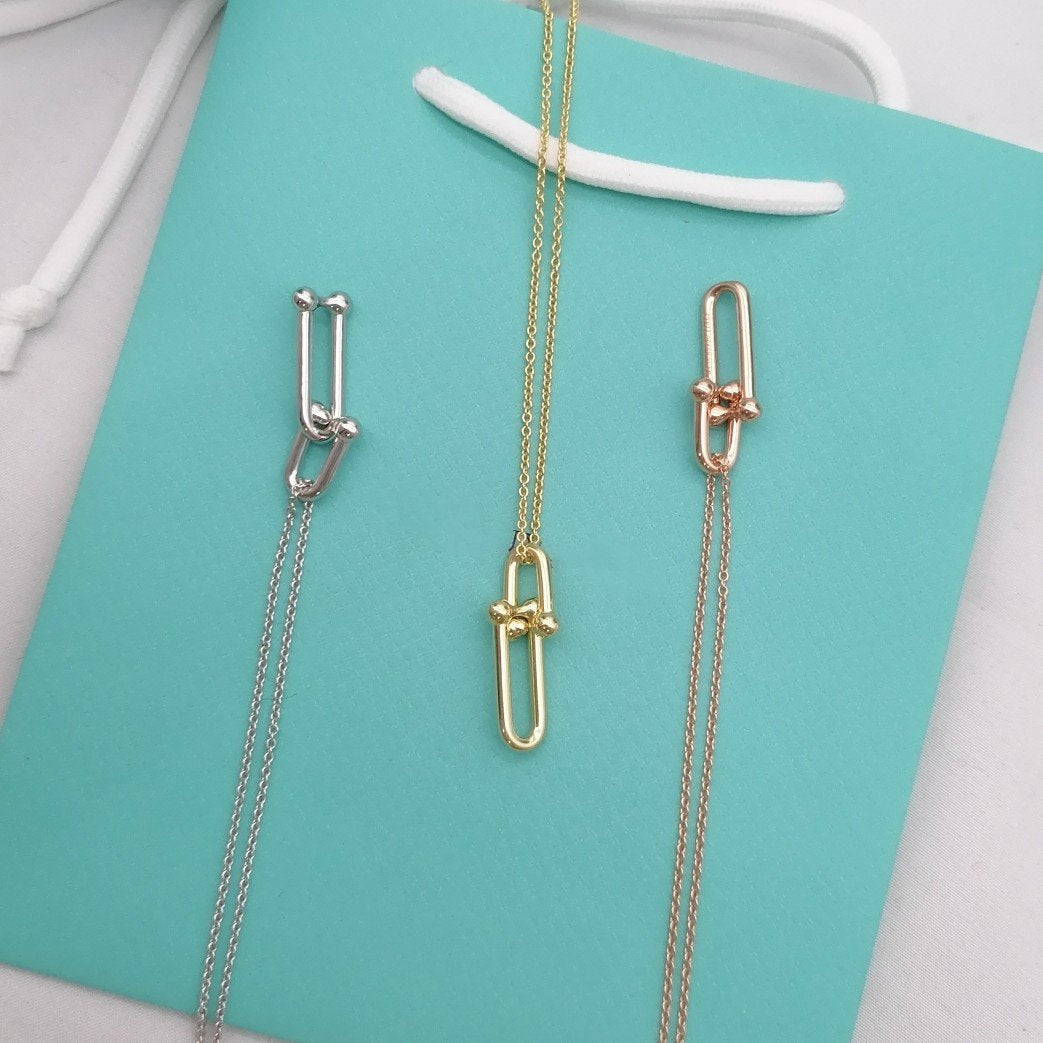 [Glow Muse ]HARDWEAR GOLD DROP PEDANT NECKLACE