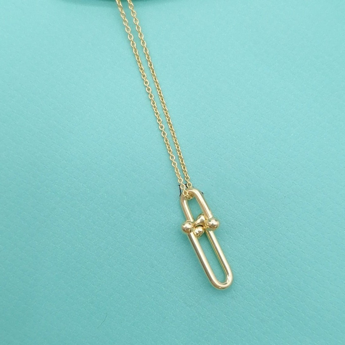 [Glow Muse ]HARDWEAR GOLD DROP PEDANT NECKLACE