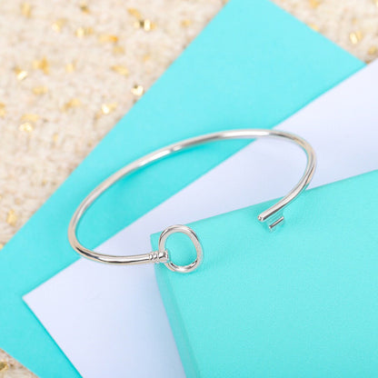 [Glow Muse ]KEY WIRE OVAL BRACELET