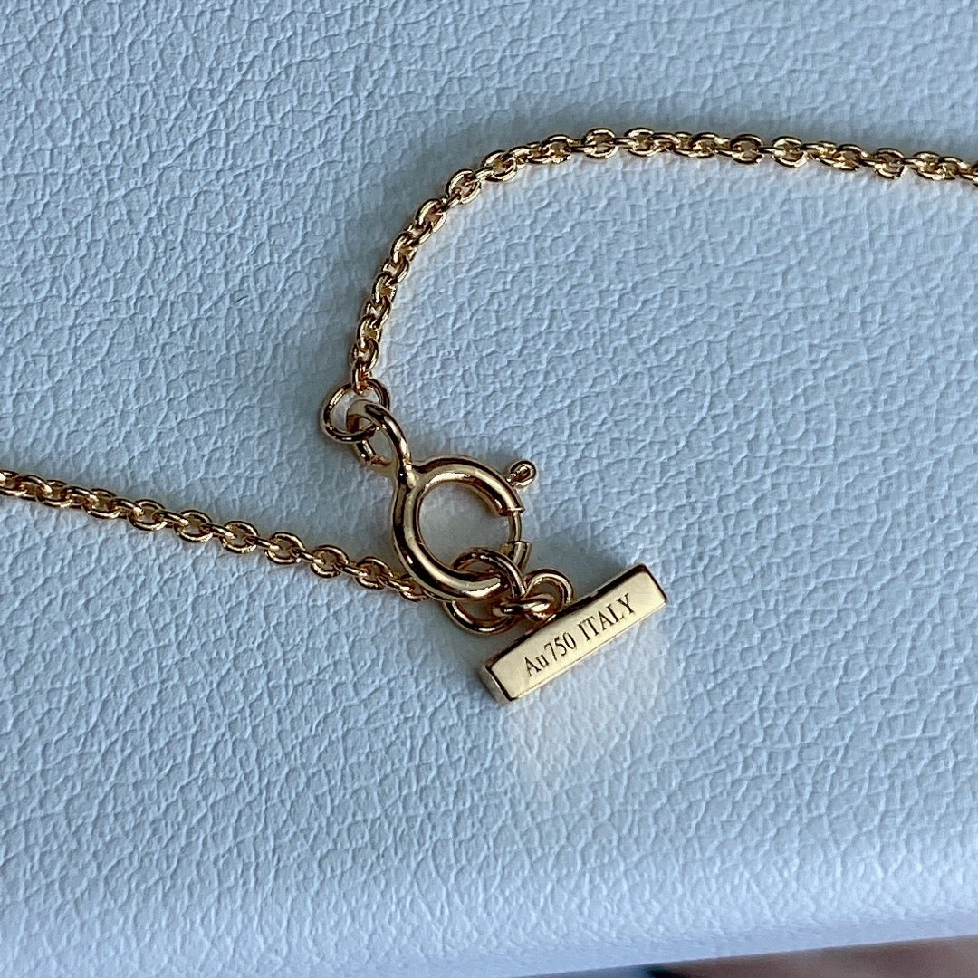 [Glow Muse ]T DIAMOND CIRCLE PEDANT NECKLACE