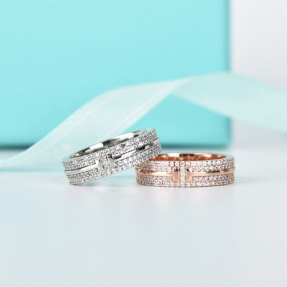 [Glow Muse ]T WIRE DIAMOND RING
