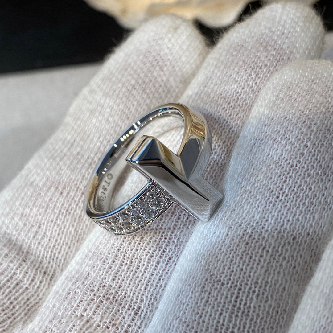 [Glow Muse ]T WIRE MEDIUM DIAMOND RING
