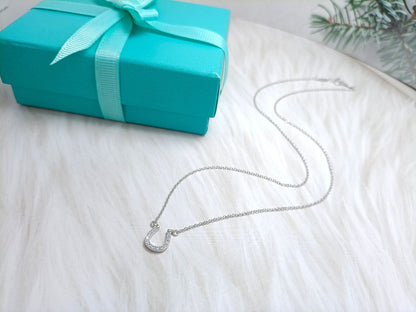 [Glow Muse ]U PEDANT DIAMOND NECKLACE