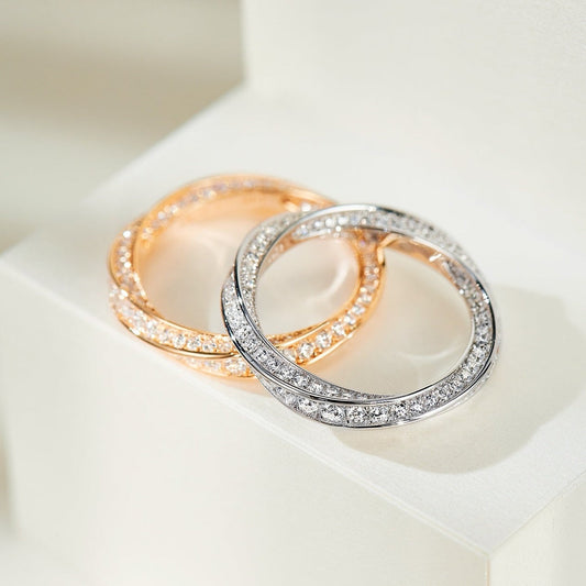 [Glow Muse ]SPIRAL DIAMOND RING