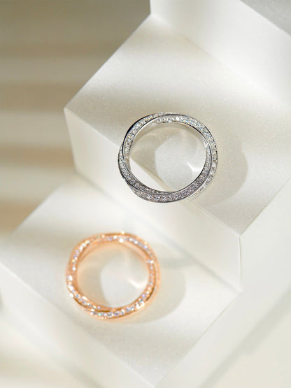 [Glow Muse ]SPIRAL DIAMOND RING