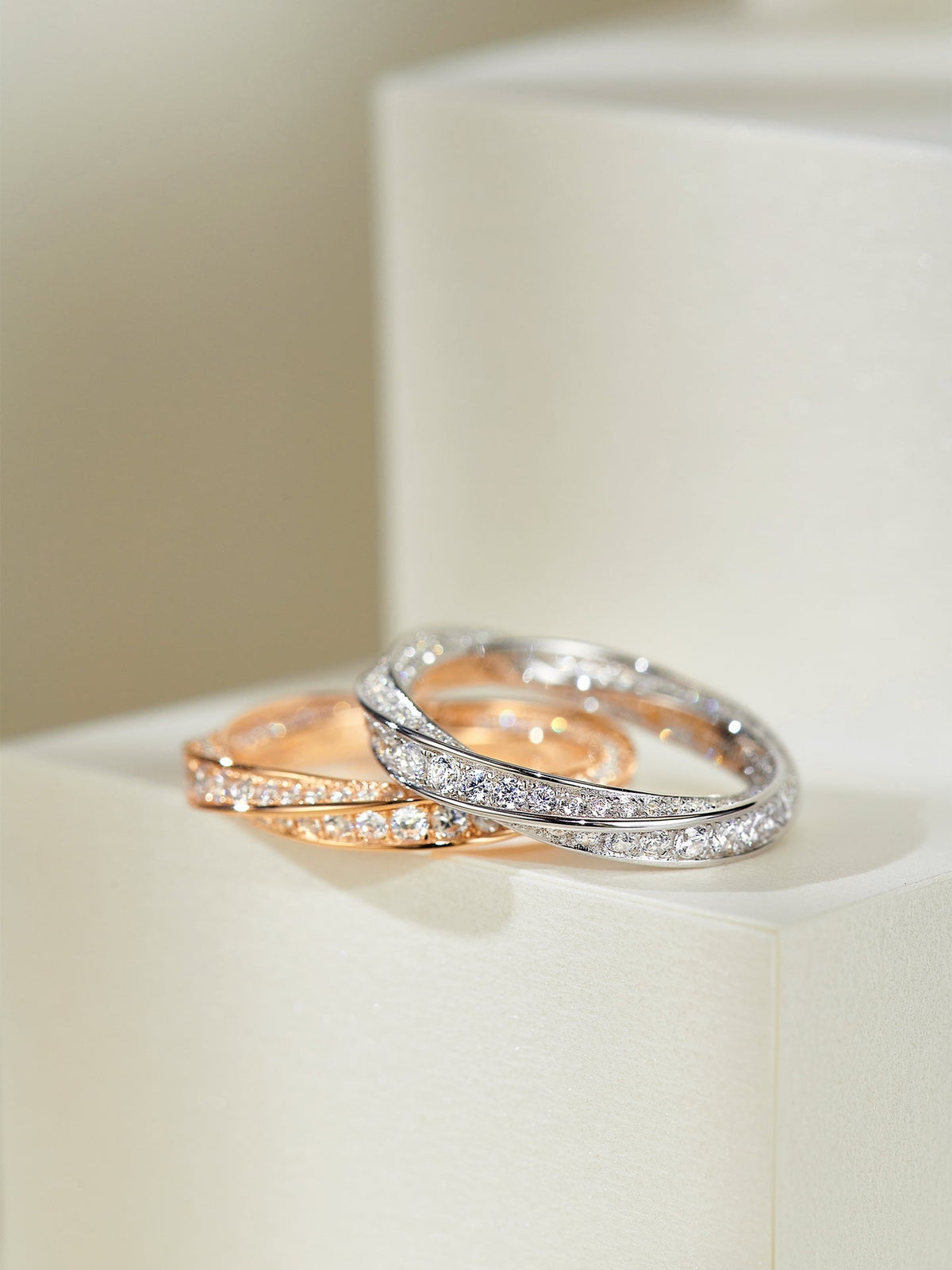 [Glow Muse ]SPIRAL DIAMOND RING