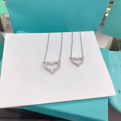 [Glow Muse ]HEART-SHAPED DIAMOND NECKLACE