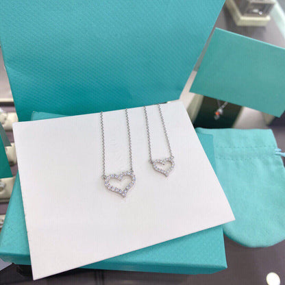 [Glow Muse ]HEART-SHAPED DIAMOND NECKLACE