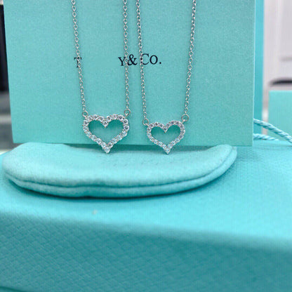 [Glow Muse ]HEART-SHAPED DIAMOND NECKLACE