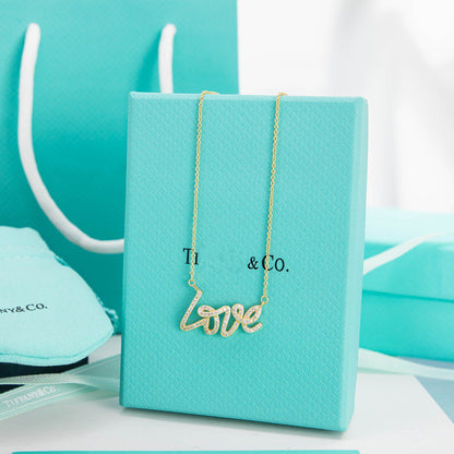 [Glow Muse ]PALOMA S GRAFFITI LOVE NECKLACE DIAMOND